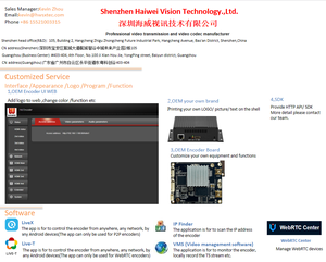 Haiwei A1N UHD 4K 60fps pour encodeur audio vidéo H.265 3.5MM Entrée audio pour la diffusion en direct SRT RTMP Radio <span class=keywords><strong>TV</strong></span> Broadcasting - Product Image 4
