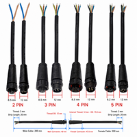 Connecteur M12 câblable sur site 2 3 4 5 8 broches Mâle Femelle IP67 Raccord fileté Connecteur M12 câblable sur site
