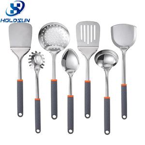 ไม้พายทำ<span class=keywords><strong>อาหาร</strong></span><span class=keywords><strong>ปลา</strong></span>สเตนเลสมีด้ามจับซิลิโคนกันลื่นทนทานสำหรับใช้ในครัวในบ้าน - Product Image 6