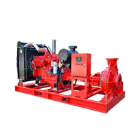 Pompe à incendie diesel 2000 GPM 175 PSI avec pompe jockey pour système d'hydrant et d'incendie, haut débit, sur mesure en usine