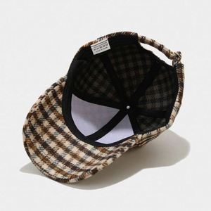 Gorra de Béisbol Retro Británica de Lujo en Pana para Hombre, Gorra Deportiva - Product Image 4