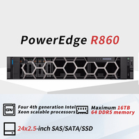 Serveur informatique en rack 2U PowerEdge R860 à succès pour l'informatique IA, la virtualisation GPU et les centres de données haute performance