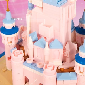 MJI 13011 768 pièces château rose princesse maison de rêve MOC Puzzle briques assemblées blocs de construction ensemble figurines enfants jouets - Product Image 6