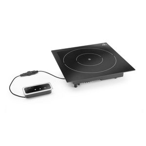Fine Dine Black 1000W <b>Induction</b> <b>Hot</b> <b>Plate</b> Commercial Cooking Equipment 230V/1000W 350x397x(H)85mm - Product Image 1
