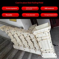 Moule de garde-corps d'escalier en béton coulé sur place, style colonne romaine européenne, pour villa - Fabricant de gabarits en ciment