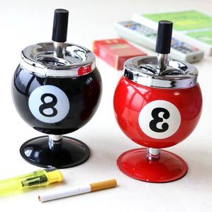 Cenicero de Metal Tipo Prensa Caliente con Diseño Creativo de Bola de Billar, Sin Humo, para el Hogar, Accesorios para Fumar - Product Image 3