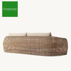 Ensemble de canapé de jardin <span class=keywords><strong>en</strong></span> rotin tissé à la main de haute qualité, mobilier de patio extérieur moderne, mobilier d'extérieur <span class=keywords><strong>pour</strong></span> hôtel, ensemble de style contemporain - Product Image 5