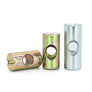 Écrous de barillet métriques M6, écrous fendus croisés, écrous de <span class=keywords><strong>meuble</strong></span> M6 x 11mm, 12mm, 13mm, 15mm, 20mm, <span class=keywords><strong>kit</strong></span> d'écrous pour lits, berceaux et chaises - Product Image 1