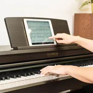Flykeys Rosewood Shell Professional Piano 88 Keys Digital Piano Weighted Keyboard LK03S