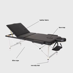 Tables et lits de <span class=keywords><strong>massage</strong></span> en aluminium à 3 sections, <span class=keywords><strong>table</strong></span> de <span class=keywords><strong>massage</strong></span> de salon de beauté, lit de spa, <span class=keywords><strong>table</strong></span> pliante, <span class=keywords><strong>table</strong></span> de <span class=keywords><strong>massage</strong></span> <span class=keywords><strong>portable</strong></span> pour le visage - Product Image 4