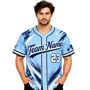 Camiseta de Béisbol Bordada Personalizada al por Mayor, Impresión de Logotipo Personalizado, Uniforme Deportivo para Hombres, Mujeres y Jóvenes - Product Image 6