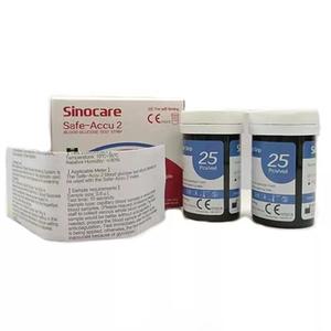 Tiras reactivas de glucosa en sangre Sinocare Accu2, tiras reactivas para la prueba de azúcar en sangre para la diabetes con lancetas para la sangre, gran venta - Product Image 5