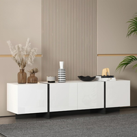 Meubles de maison modernes blancs et noirs de luxe meubles de salon meuble de bureau TV armoire avec tiroirs