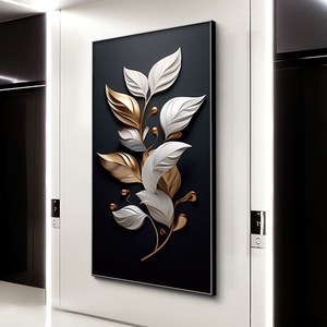 Homedecor Nhà Máy Bán Buôn Hiện Đại Bắc Âu Hình Ảnh Khung Áp phích Thủy Tinh Pha Lê Sứ LED Ánh Sáng Tường Nghệ Thuật Kỹ Thuật Số Đồng Hồ Sơn - Product Image 3