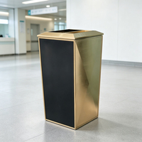Poubelle de sol MAX pour hôtel - Poubelle de luxe moderne en acier inoxydable écologique de qualité supérieure, design élégant et durable