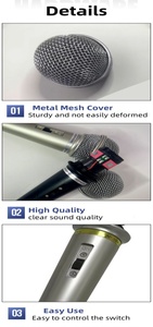 Micrófono con Cable Profesional BNT para Estudio, con Función <span class=keywords><strong>de</strong></span> Reducción <span class=keywords><strong>de</strong></span> Ruido, para el Hogar, KTV, Video, <span class=keywords><strong>Audio</strong></span>, Convertidores Divisores <span class=keywords><strong>de</strong></span> <span class=keywords><strong>Audio</strong></span> - Product Image 6
