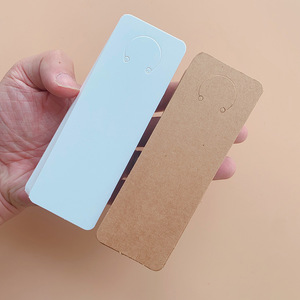 Porte-clés en carton kraft épais avec trou de suspension <span class=keywords><strong>pour</strong></span> porte-clés faits main – Vente en gros - Product Image 4