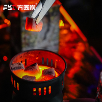 Charbon à chicha en coquille de noix de coco personnalisé OEM - Briquettes de charbon naturel de haute qualité pour chicha avec étiquette privée