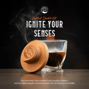 Juego de regalo de <span class=keywords><strong>whisky</strong></span> 4 sabores de astillas de madera Nuevo <span class=keywords><strong>whisky</strong></span> Chilling Stones Smoker Torch Gun Kit de ahumador de cóctel con caja de madera - Product Image 6