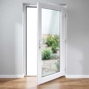 ประตูบานเปิด Hoffen UPVC กระจกนิรภัย ขนาด 81x205 ซม. แบบมีบานพับ กันเสียง กันน้ำ ป้องกันความร้อน ใยแก้ว สำหรับภายใน/ภายนอก ดีไซน์ทันสมัย - Product Image 2