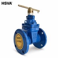 Vanne à opercule à bride HSVA DN100 en fonte ductile verrouillable