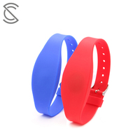Pulsera de Silicona RFID HF de 13.56MHz, Resistente al Agua y a la Intemperie, con Impresión/Grabado/Relieve Personalizado, de Alta Calidad para Eventos Religiosos
