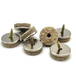 महसूस किए गए आधार पर चिपचिपा पैड रोल के साथ डाला गया था कि पैर मैट टेबल कुर्सी सोफे पैर की सुरक्षा के लिए स्क्रू चेयर ग्लाइड - Product Image 1