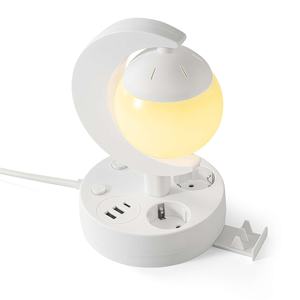 Turc, thaïlandais, laotien, égyptien, russe etc. Bandes d'alimentation standard européenne avec veilleuse et fonction de charge USB - Product Image 6