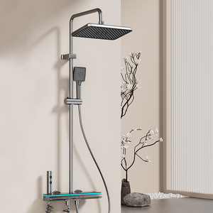 Luxury Bathroom Rain <b>Shower</b> Set Wall Mounted Smart Digital <b>Shower</b> Set Advanced Piano Showerhead <b>System</b> 4 Piano Keys <b>Shower</b> Set L - Product Image 5