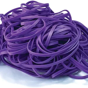 Fashion Elastic Purple Rubberbands Rubber Bands Use for home and office crafts and organizing