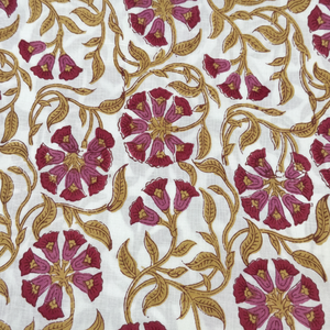 Elegante Handblock Impreso Tela de cerámica Diseño de vid floral Ecológico Artesanía tradicional Florero de estilo tributo natural - Product Image 1