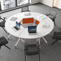 Table de conférence moderne en bois massif pour la maison/le bureau, réglable et écologique, multi-usages, pliable, garantie 5 ans