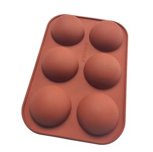 Moule à gâteau en silicone à 6 cavités en demi-cercle pour la pâtisserie - Product Image 4