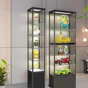 Armoire de rangement pour poupées en aluminium personnalisée avec grande capacité pour la maison, le <span class=keywords><strong>bar</strong></span>, le salon, la chambre à coucher, le rangement de figurines et de jouets - Product Image 2