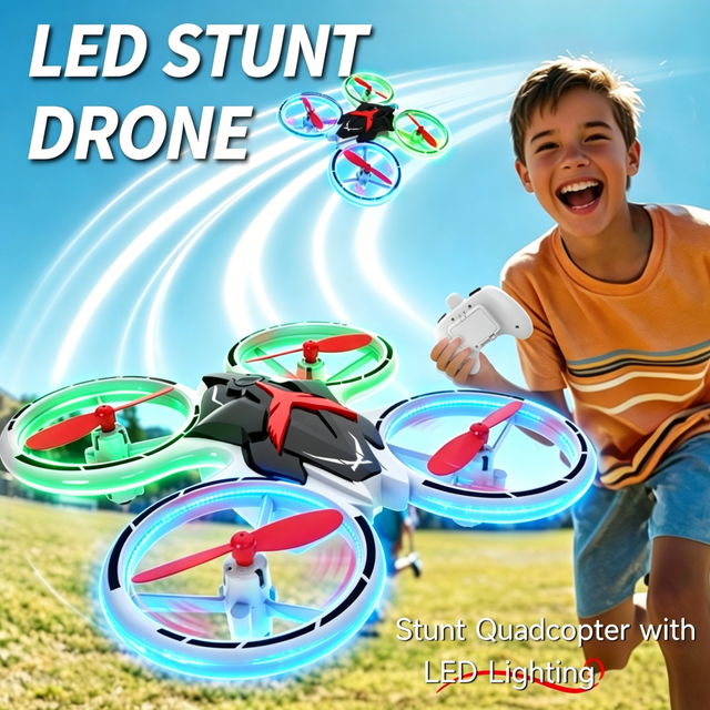 T22 RC Racing Drone Kit Motor Mini Quadcoptor with LED Night Light Flashing Toy Circuit Board Making Kit Hi Speed RC Drone