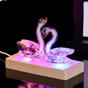 Honor của pha lê tùy chỉnh lãng mạn <span class=keywords><strong>Handmade</strong></span> Trang trí K9 Tinh thể thủy tinh thiên nga cho món quà - Product Image 6