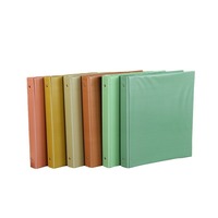 Carpeta de anillas Carpeta de archivos A4 Carpeta de anillas de metal de 6 agujeros A4 A5 A6 Cubierta de papel de PVC Cuaderno Diario Planificador Carpeta de bolsillo de plástico PP