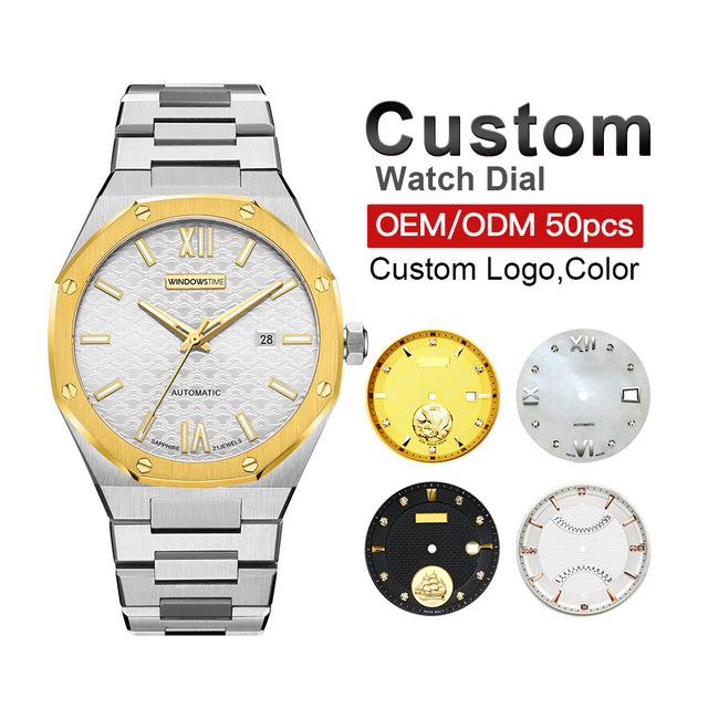 Wholesale New Design Men's Stainless Steel Automatic Mechanical Watch Minimalist Luxury Custom Logo Power Reserve Sapphire