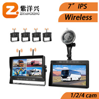 360 système de caméra de voiture Pantalla Para sécurité sans fil 1080p caméras de recul Kit Carplay moniteur de voiture avec 4 caméras