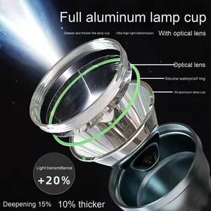 בהירות גבוהה נטענת headlamp סוללה נטענת כותרת צולבת גבול לילה חיצונית דיג עמיד למים עיצוב סוללה ארוכה - Product Image 4