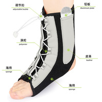 Attelle de compression de cheville en néoprène légère pour la récupération des blessures, protection contre la chute du pied, entraînement MMA, volleyball, kickboxing