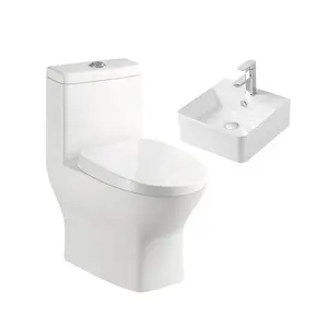 Современный Сантехнический набор, цельный керамический унитаз, ванная комната