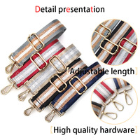 Meilleure vente de fil métallique décoré 38mm bandoulière en nylon sangle réglable pour bandoulière sangle de sac à bandoulière unique