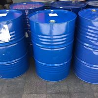 Fût en fer à ouverture libre de 20L, 50L, 200L avec couvercle pour le stockage d'essence en station-service et la manutention de carburant en atelier