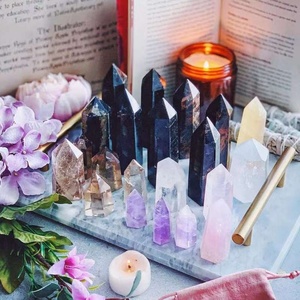 Bán Buôn Số Lượng Lớn Đá Quý Tự Nhiên Pha Lê Đá Chữa Bệnh Thạch Anh Tím Rose <span class=keywords><strong>Quartz</strong></span> Crystal Wand Điểm Trong Số Lượng Lớn Thạch Anh Rõ Ràng - Product Image 3