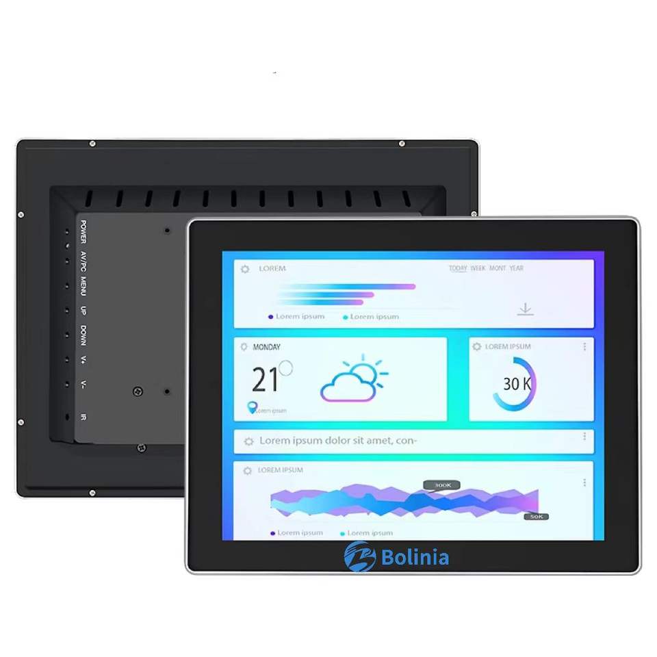 15.6 Inch Waterproof Industrial Monitor HD VGA BNC Capacitive PCAP USB 1366*768 1920*1080 TFT Display Aluminum Touch Screen