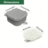 Boîte à savon de voyage portable en silicone, étanche et hermétique, avec couvercle et tapis de drainage pour salle de bain, douche, camping, voyage d'affaires