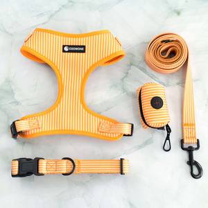 مجموعة طوق مقود من النيوبرين منخفض موك ، طقم طوق مقود مع شعار مخصص ، طقم حزام مقود للكلاب - Product Image 1