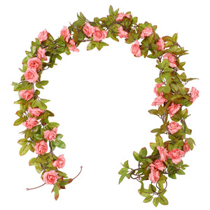 ดอกกุหลาบประดิษฐ์ Qingxu แบบไหม 17 หัว สำหรับตกแต่งผนังและเพดาน - Product Image 3
