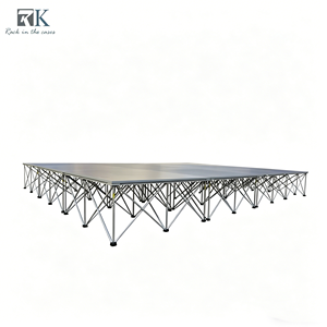 เวทีอลูมิเนียมพร้อมพื้นไม้อัดและโครงอลูมิเนียมสำหรับงานแต่งงาน การแสดง และนิทรรศการ - Product Image 1